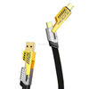 نايلون مضفر سبائك الزنك PD 4 في 1 كابل USB