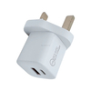 유형 C 포트 + QC3.0 포트가 있는 영국 USB 충전기 20W