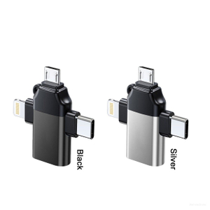 อะแดปเตอร์ USB 3 in 1 พร้อมขั้วต่อ lightning micro type-c