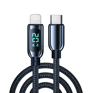 كابل بيانات بشاشة رقمية USB2.0 سريع الشحن بقدرة 100 واط