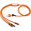 Cable de carga m&uacute;ltiple universal 3 en 1 con dise&ntilde;o LED