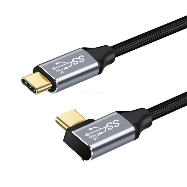 USB C-kabel naar USB C-kabel USB 3.1 Gen 2 90 graden FL103W