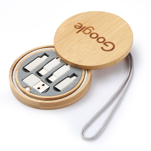 &Uacute;ložiště 60W bambusov&yacute; ekologick&yacute; nab&iacute;jec&iacute; datov&yacute; kabel-Flexi