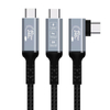 Cavo da USB C a cavo USB C Cavo USB 4.0 USB4 Guscio in alluminio 90 gradi FL402