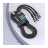 Нейлоновый мульти-зарядный кабель USB 3 в 1 мощностью 100 Вт, гибкий