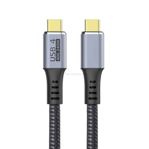 Cabo USB C para Cabo USB C Cabo USB 4.0 USB4 tran&ccedil;ado FL403