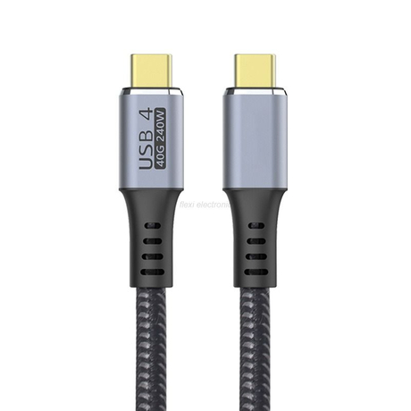 USB C-kabel naar USB C-kabel USB 4.0 USB4-kabel gevlochten FL403