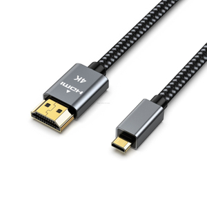 Mini HDMI var&oacute;n al cable 4K 30AWG de HDMI con la c&aacute;scara de aluminio
