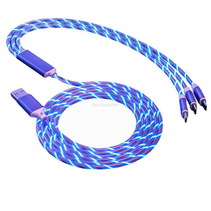 Streamer 3 em 1 Cabo de Carregamento USB R&aacute;pido Flexi