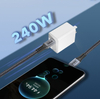 Cabo USB C para Cabo USB C Cabo USB 4.0 USB4 tran&ccedil;ado FL403