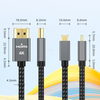 C&aacute;p Mini HDMI Male to HDMI 4K 30AWG c&oacute; vỏ nh&ocirc;m