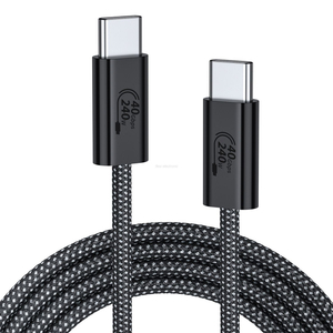 สาย USB 4.0 สาย USB C ถึง USB C สาย USB4 สายถักไนลอน FL404