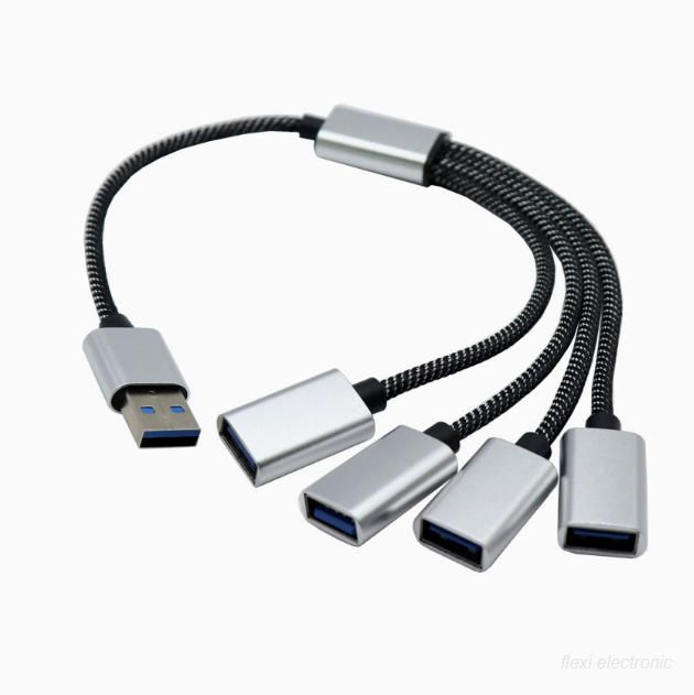 4 In1 USB сплитер кабелен хъб