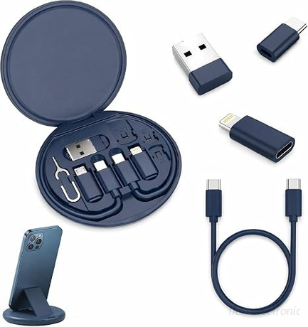 60W 6 i 1 USB-opladningskabels&aelig;t til opbevaring