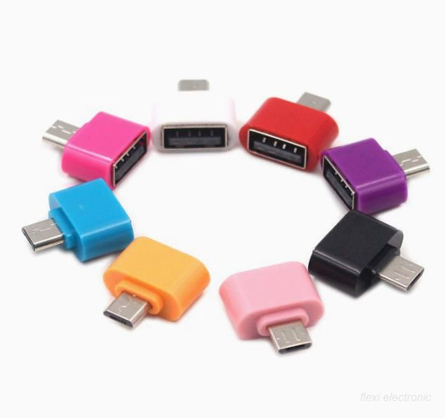 F&auml;rgglad Micro USB OTG-adapter