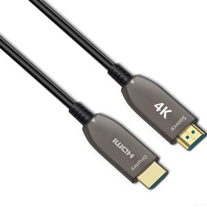 회색 광섬유 HDMI 케이블 4k 