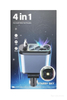 Прибиращо се 4 в 1 зарядно за кола Starry Sky с LED светлини