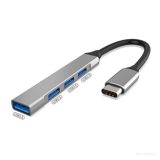 USB hub 4 az 1-ben USB C dokkol&oacute;&aacute;llom&aacute;s